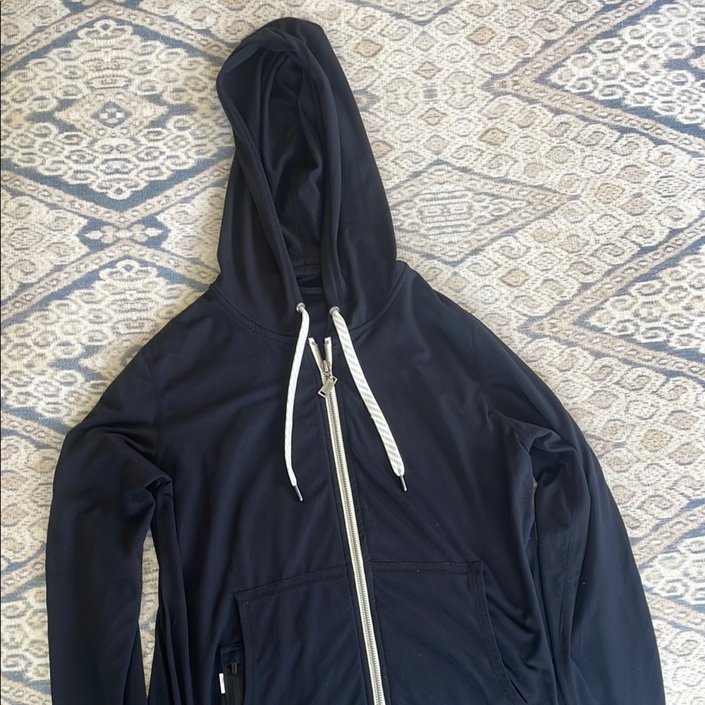 Vuori Black Zip-Up Hoodie